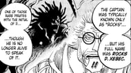 Xebec's silhouette in One Piece chapter 957 (Image via Shueisha)